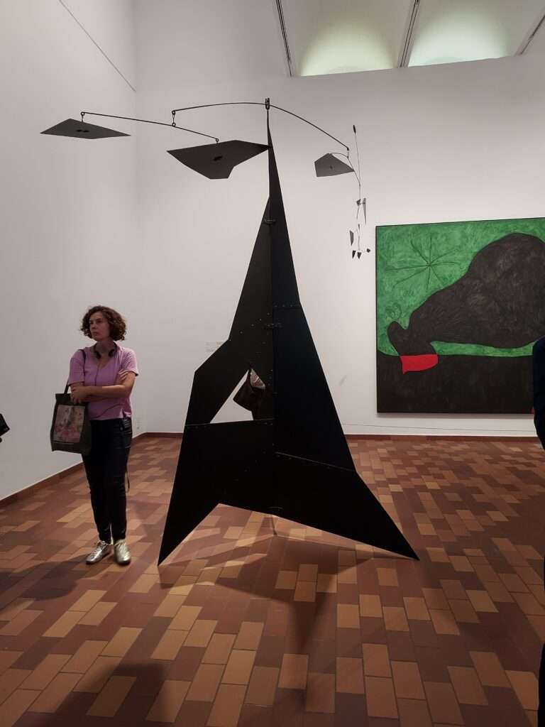 Imagen de Alexander Calder en la exposición de Miró/Foto XF