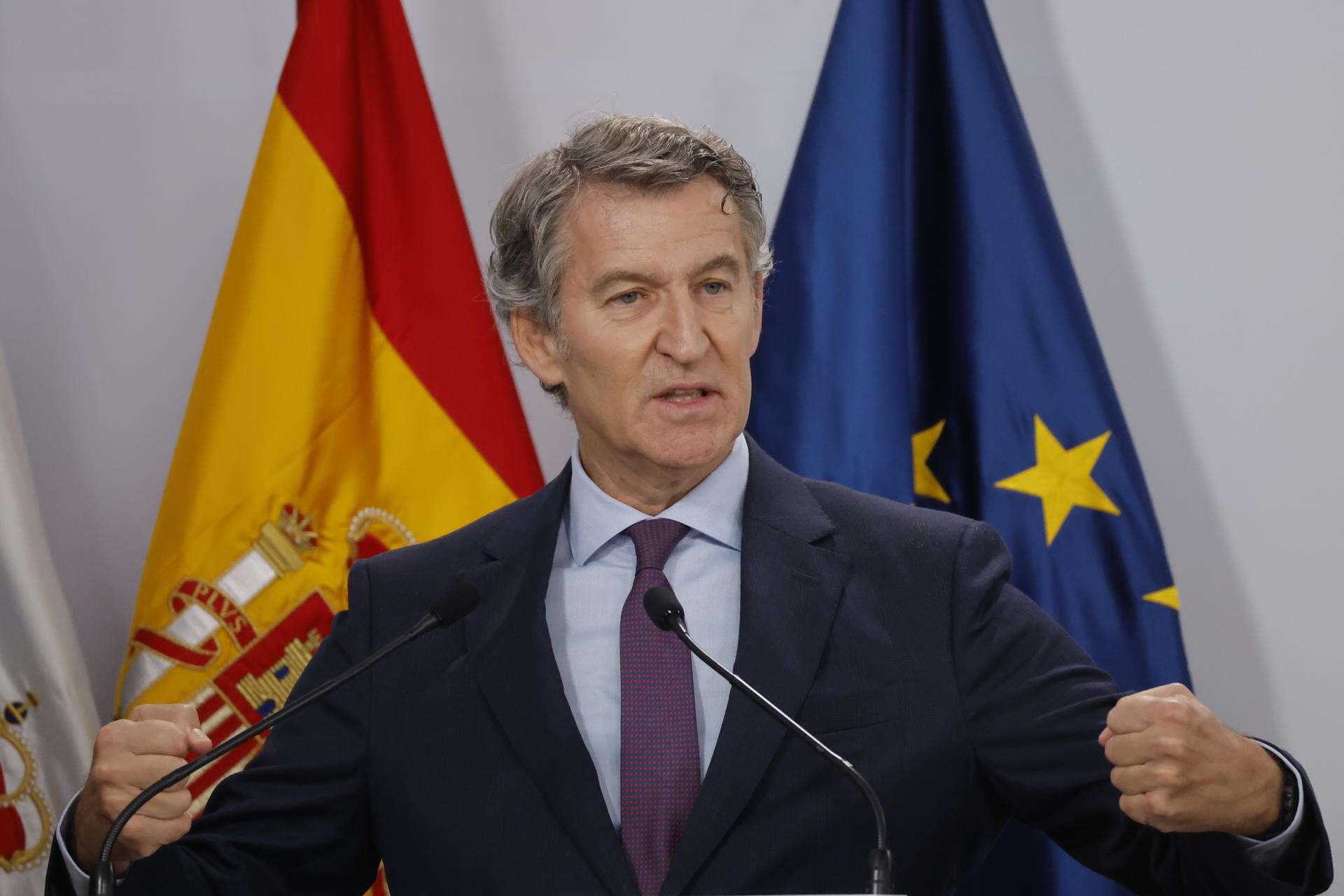 Alberto Núñez Feijóo, presidente del PP. Archivo EFE