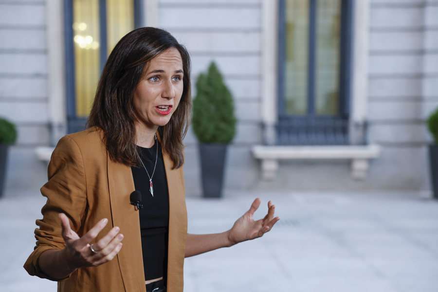 La diputada de Podemos Ione Belarra en el Congreso de los Diputados. EFE.
